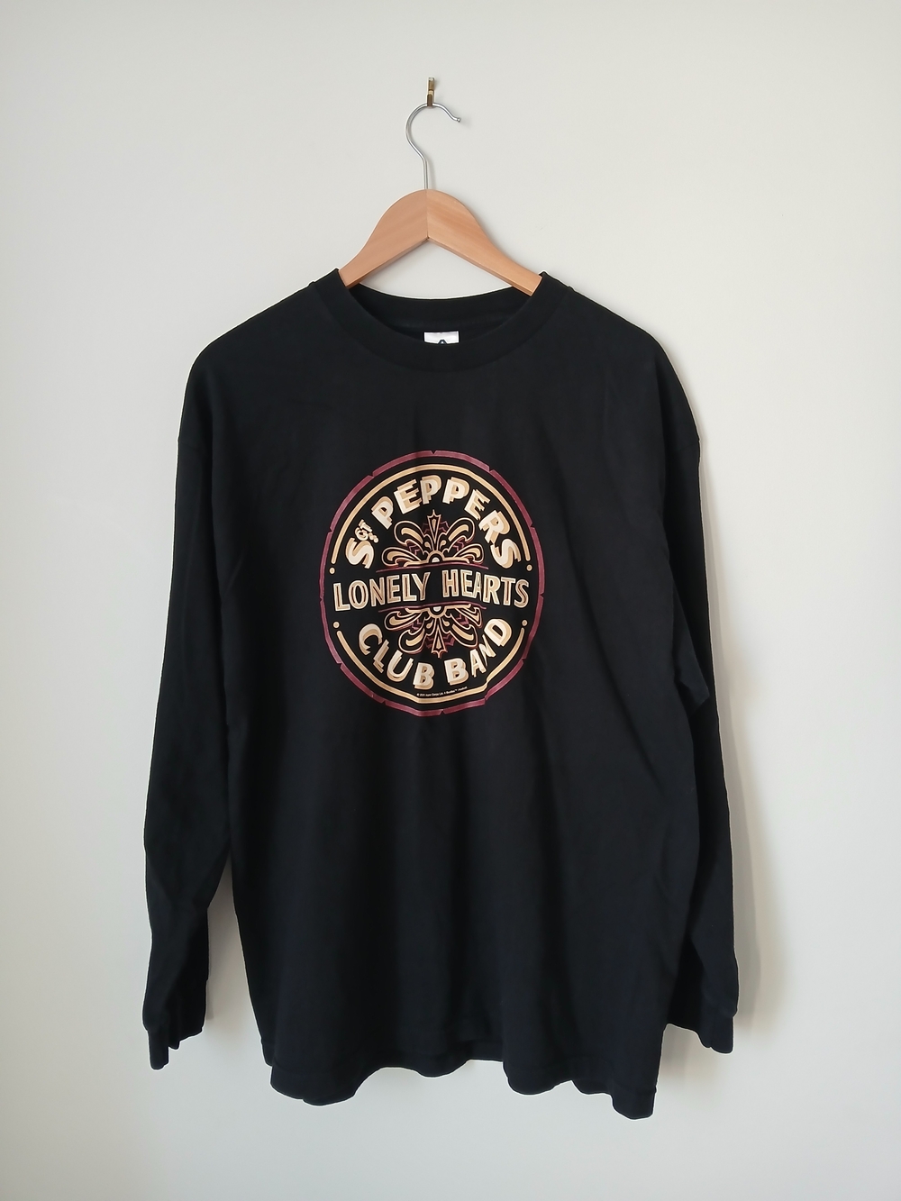 Vintage The Beatles Sgt Pepper's Lonely Hearts Club Band T-Shirt Men's XL Black